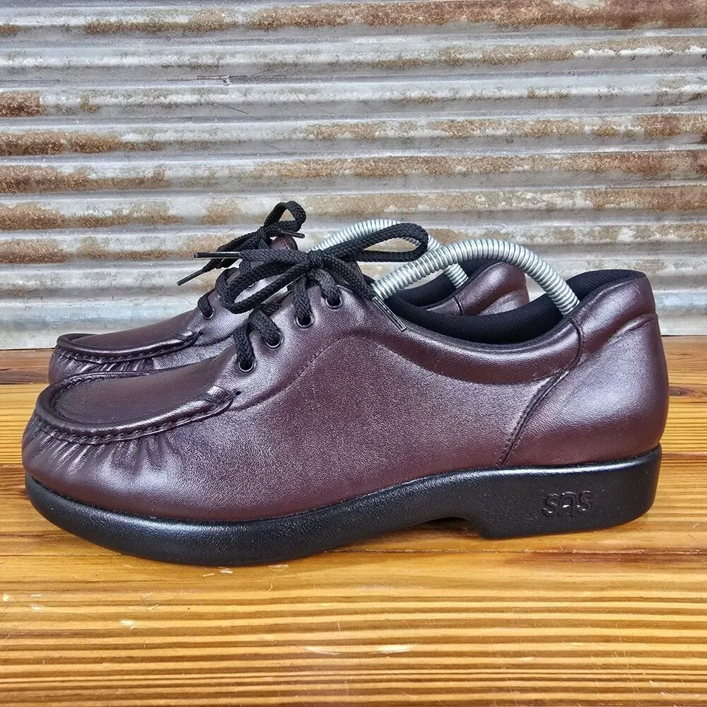 SAS Women's Take Time Lace Up Loafer Comfort Shoes 10.5W Pristine!